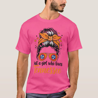 Camiseta Tennessee Cowgirl Coque Desgrenhado Laranja Raízes