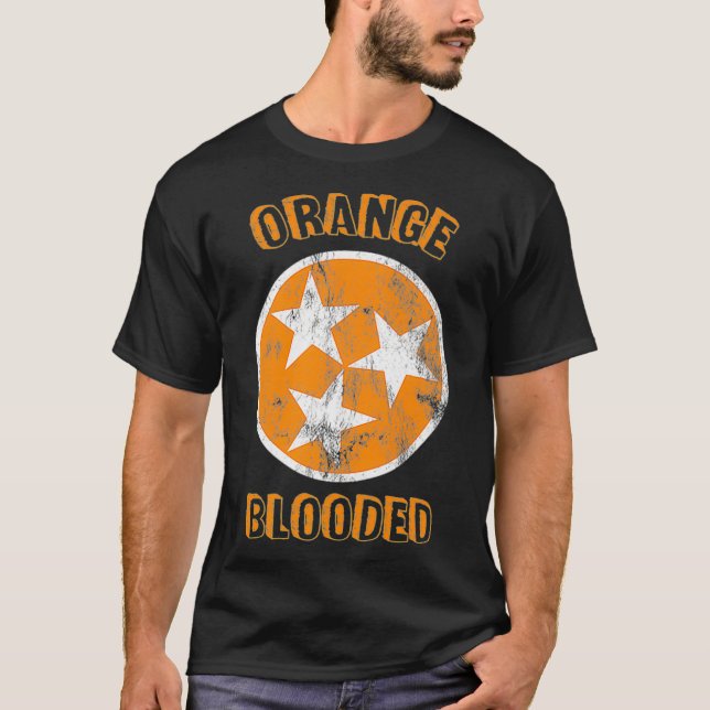Camiseta Tennessee Fan Orange inundado Vol Sports Fan State (Frente)