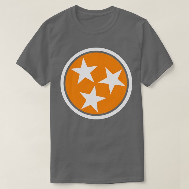 Camiseta Tennessee Flag Stars Big Orange (Frente do Design)