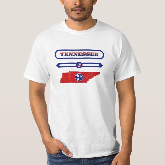 CAMISETA TENNESSEE MAP, TENNESSEE, USA. SAMER BRASIL (Frente)