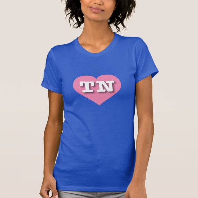 Camiseta Tennessee Pink Heart - Adoro TN (Frente)