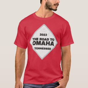 Camiseta Tennessee Road to Omaha College Baseball CWS 2023