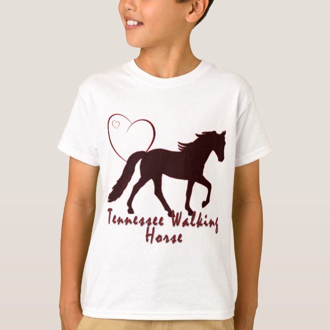 Camiseta Tennessee Walking Horse Hearts (Frente)