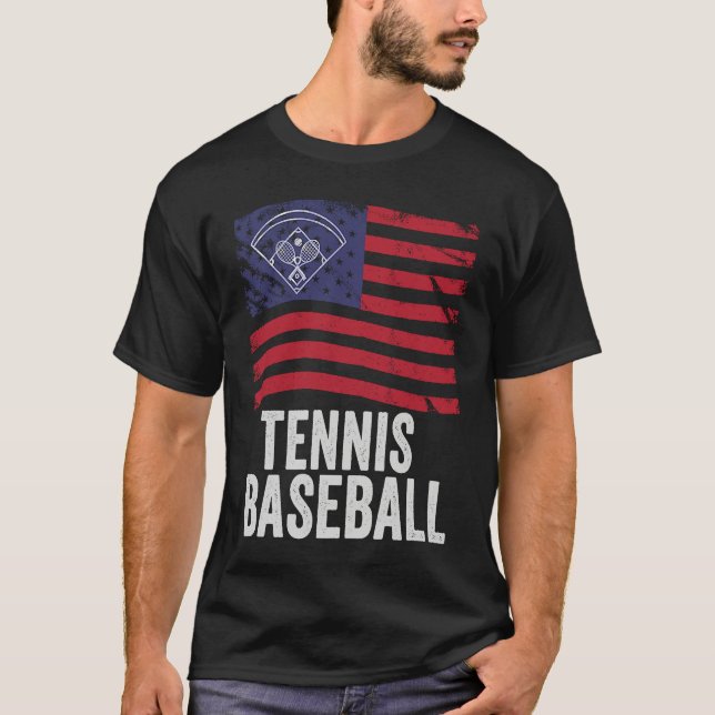 Camiseta Tennis Baseball Fun Game for All Ages Perfect Outd (Frente)