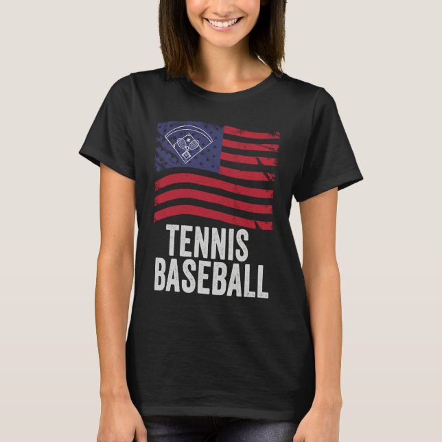 Camiseta Tennis Baseball Fun Game for All Ages Perfect Outd (Frente)