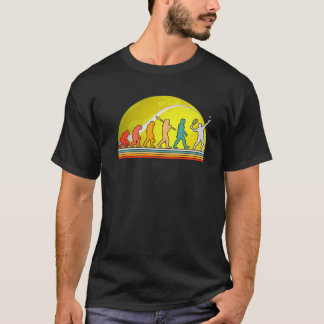 Camiseta Tennis Court human Evolution Player Clay Court Fun