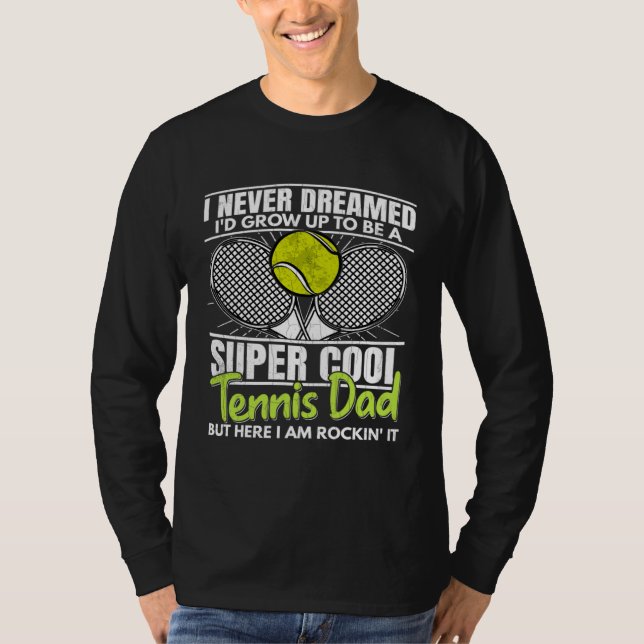 Camiseta Tennis Dad  Sports Player Expert Coach Graphic  1 (Frente)