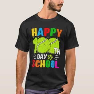Camiseta Tennis Happy 100Th Day Of School T Kids Teacher