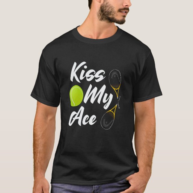 Camiseta Tennis Kiss My a Ace  Cute Sports (Frente)