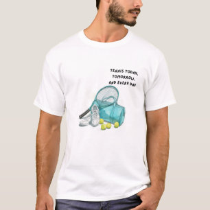 Camiseta Tennis Life – Esportes Diários em Aquarela