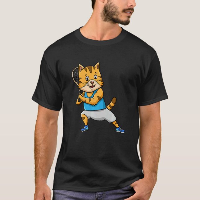 Camiseta Tennis Racket Sports  Cat Whisperer Kitty Meow (Frente)