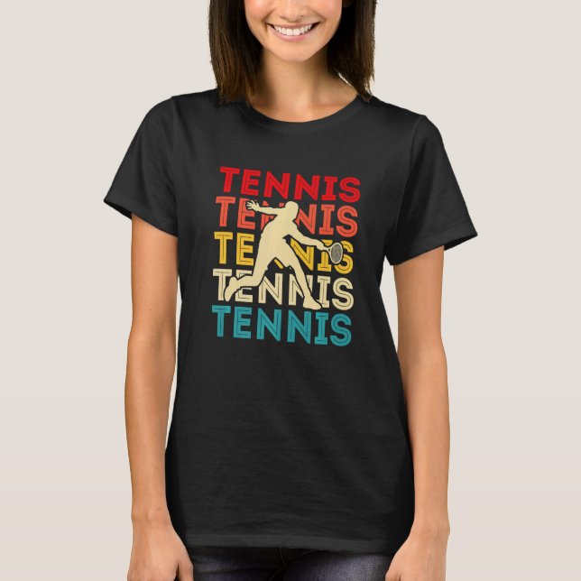 Camiseta Tennis Tennis Tennis Retro Vintage Premium (Frente)