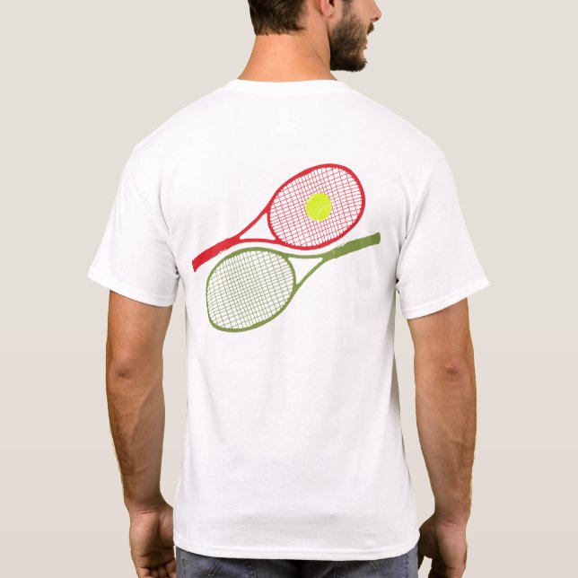 Camiseta tennistas/jogador de tênis (Verso)