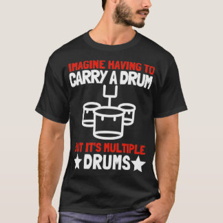 Camiseta Tenor Quad Drums Marching Band Drummer 6