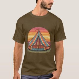 Camiseta Tensão de circo sunset retrô