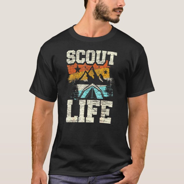 Camiseta Tent Bonfire Firewood Campf (Frente)