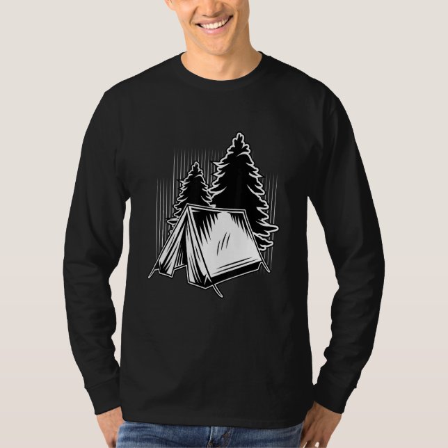 Camiseta Tent I Nature Viagem Caravan Motorhome Cam (Frente)
