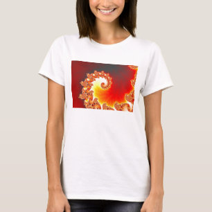 Camiseta Tentáculo flamejante - arte do Fractal