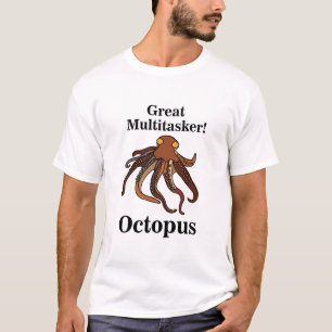 Camiseta Tentáculos de polvo Grande multitarefa Engraçado