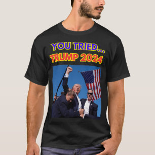Camiseta Tentativa de Assassinato com Falha do Trump