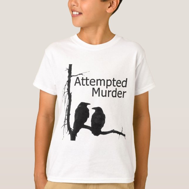 Camiseta Tentativa de Assassinato Cruzes Crianças T-Shirt (Frente)