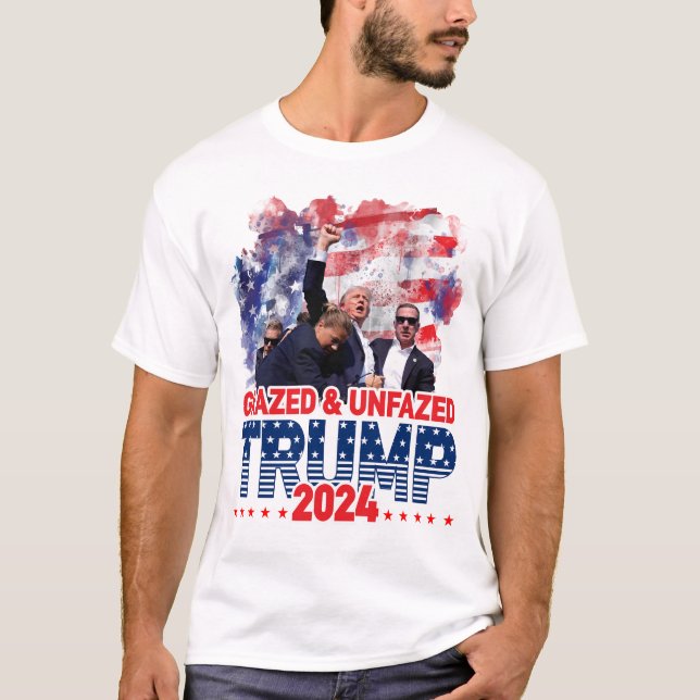 Camiseta Tentativa de assassinato de Donald Trump na Améric (Frente)