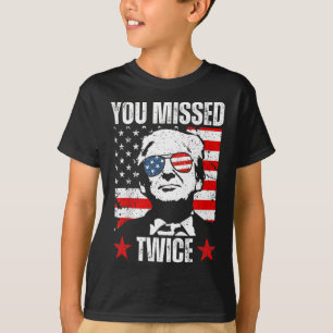 Camiseta Tentativa De Inibição Trump 2024 Que Você Perdeu D