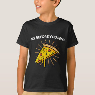Camiseta Tente Antes De Negar Pizza De Abacaxi Estranha