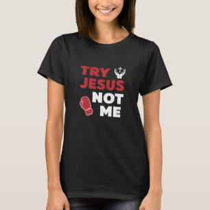Camiseta Tente Jesus não meu humor cristão