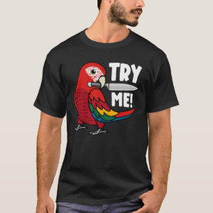 Camiseta Tente-Me Papagaio Com Faca.