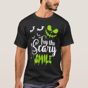 Camiseta Tente O Assustador Sorriso Pumpkin Jack O Lanterna