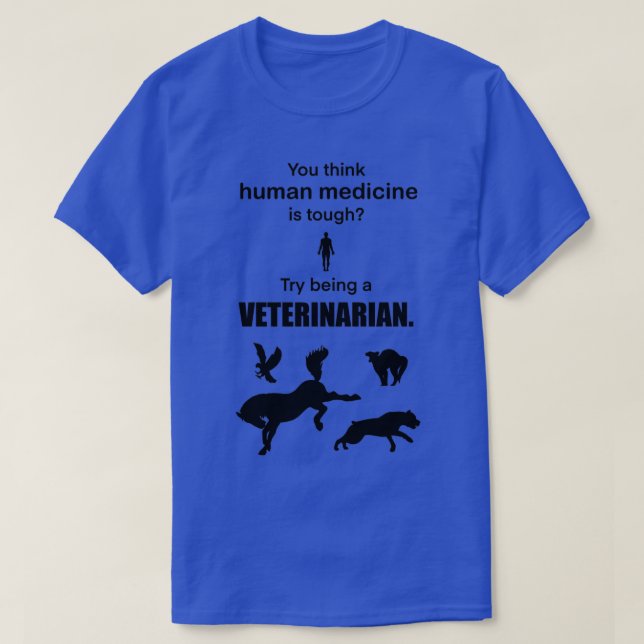 Camiseta Tente ser veterinário (Frente do Design)
