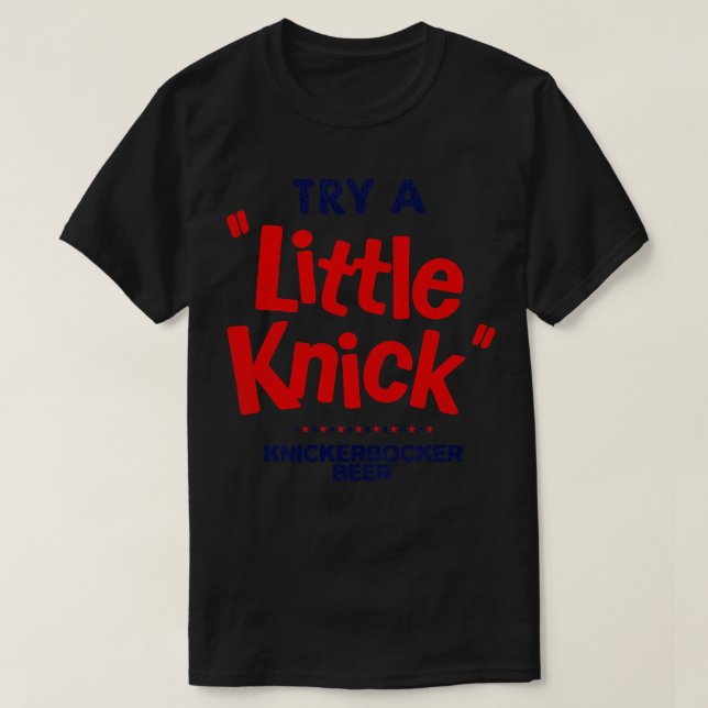 Camiseta Tente uma cerveja Knick KNICKERBOCKER (Frente do Design)