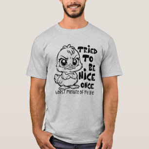 Camiseta "Tentei ser um bom humor"