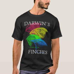 Camiseta Tentilhões Nerdy Darwin Evolução Ciência Biologia