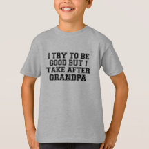 Tento ser bom, mas tomo depois do vovô T-Shirt