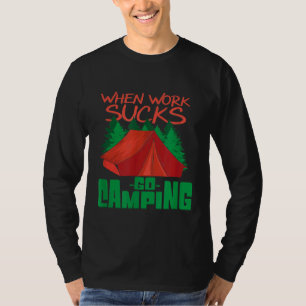 Camiseta Tents de acampamento no exterior
