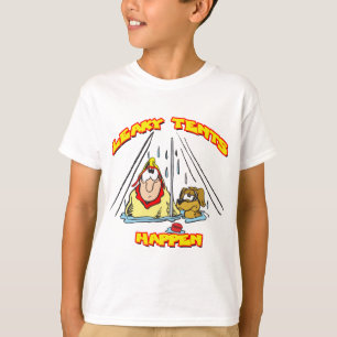 Camiseta Tents De Camping-Leaky