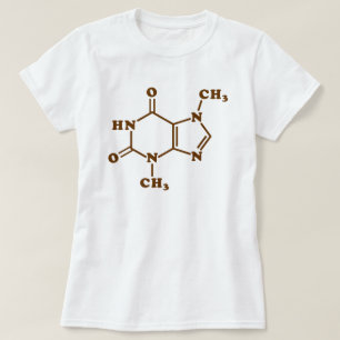 Camiseta Teobromina - Teobromina - Fórmula Química Molecula