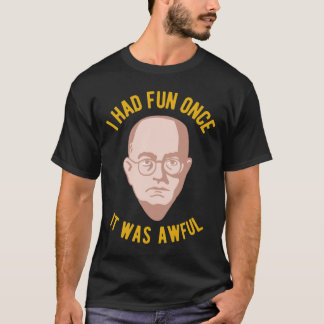 Camiseta Teodor Adorno Filosofia Meme - Diverti-me uma vez,