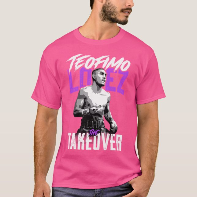 Camiseta Teofimo Lopez Do Rei Cigano Para A Tomada De Poder (Frente)