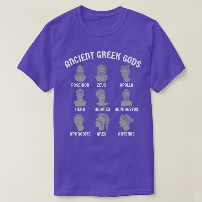 Camiseta Teologia da Grécia dos Deuses da Grécia Antiga - M (Frente do Design)