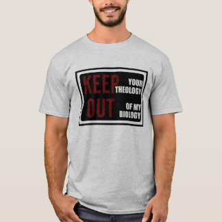 Camiseta Teologia e biologia