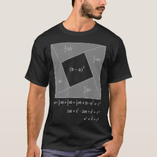 Camiseta Teorema de Pitagoreano Prova Matemática algébrica