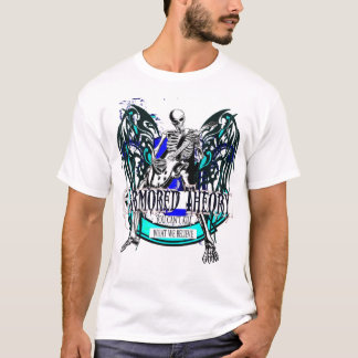 Camiseta Teoria blindada (assim metal) Branco épico T