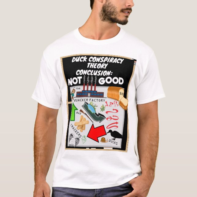Camiseta Teoria da Conspiração de Pato (Frente)
