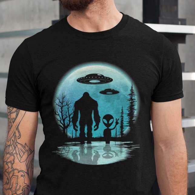 Camiseta Teoria da Conspiração de Teias de OVNI Alienígena  (Criador carregado)