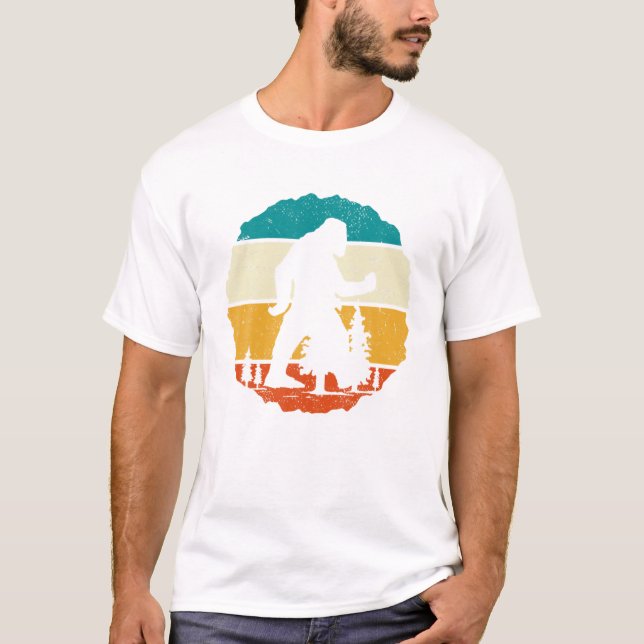 Camiseta Teoria da Conspiração Sasquatch Cryptozoology Retr (Frente)