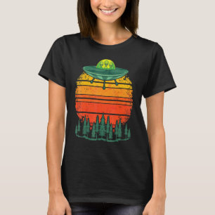 Camiseta Teoria da Conspiração Ufo Rapto Sci Fi Retro Ufo