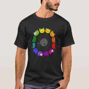 Camiseta Teoria da Cor do Gato para um Professor ou Gato